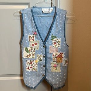 Vintage denim vest